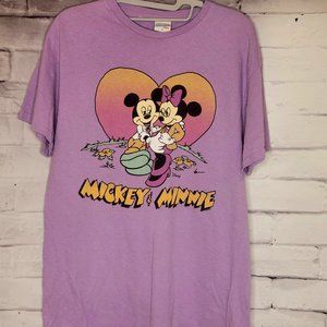 Vintage Junk Food Mickey & Minnie T Shirt Size Small